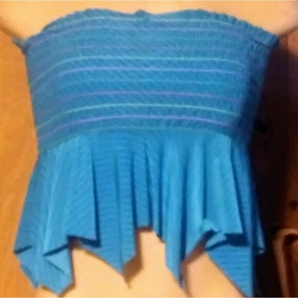 Blue Tube Top M - Picture 2 of 6